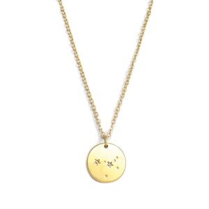 Lucky Feather Cancer Zodiac necklace